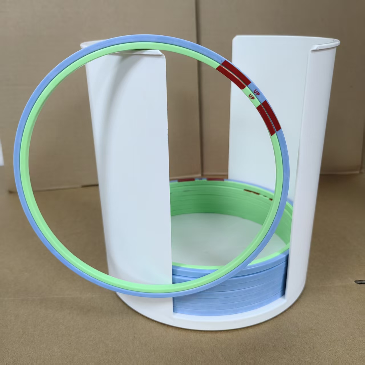 7 inch bucket used for chip wafer ring turnover ESD -suit for ring diameter 186mm or less - 图片 2